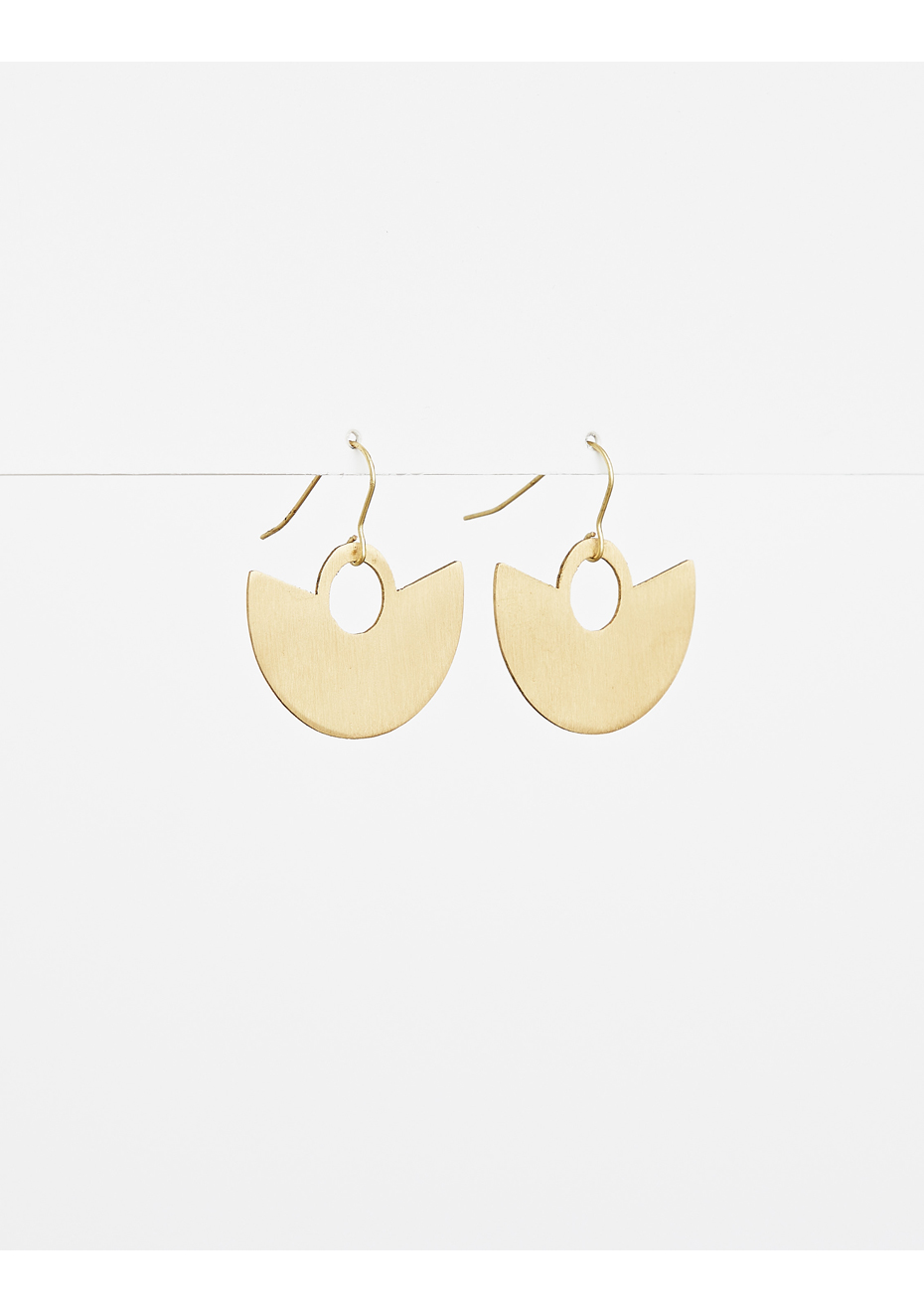 Stella + Gemma - Earring Gold Half Moon - Onceit